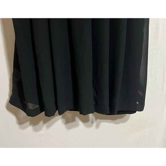 belle sky tops pleated sleeveless Flowing sheer back button Boho Classic C - Picture 4 of 5